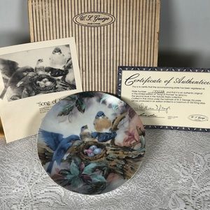 W. J. George- Song Of Promise- Decorative Collector’s Plate- with original box